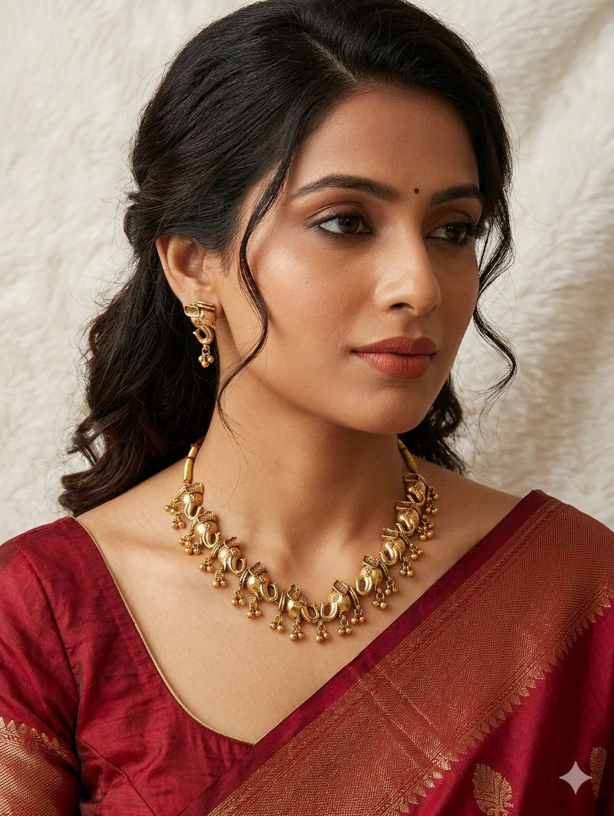 Traditional temple-style choker